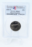2005-P PCGS SP69 West Virginia Satin Finish State Quarter 25C