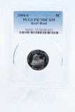 2004-S PCGS PR70DCAM Keel Boat Jefferson Nickel Proof 5C