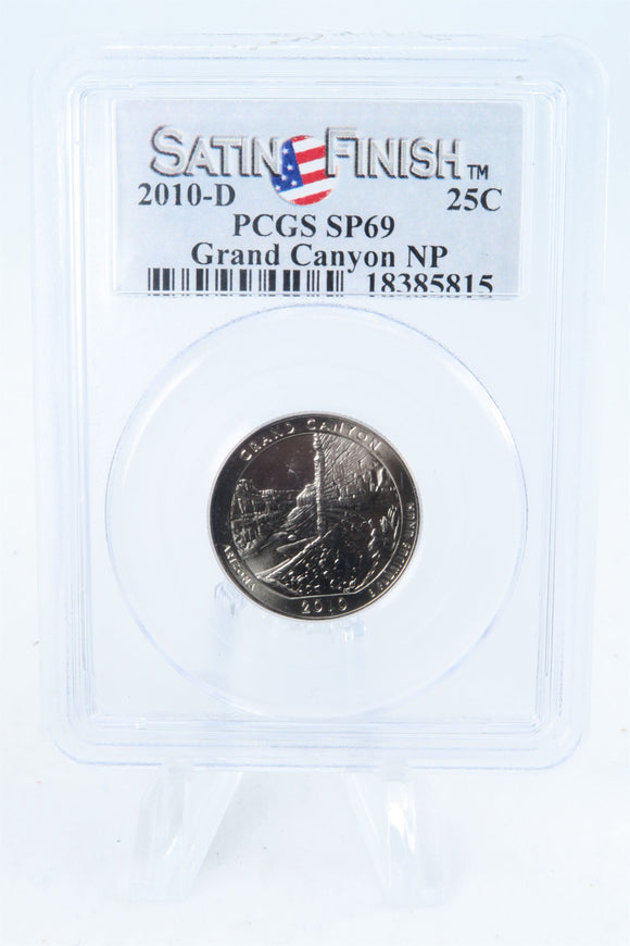 2010-D PCGS SP69 Grand Canyon NP Satin Finish Quarter 25C