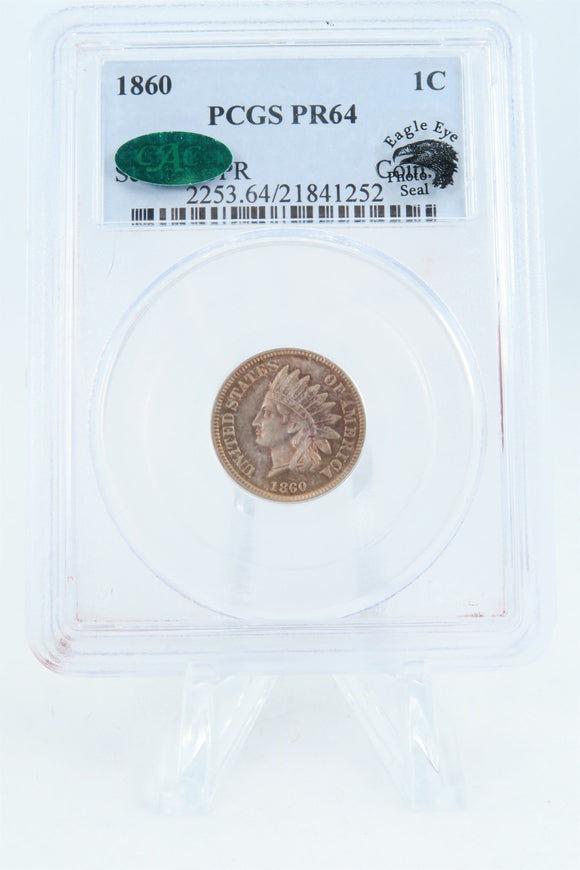 1860-P PCGS PR64 Indian Cent Proof 1C