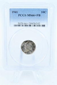 1941-P PCGS MS66+FB Mercury Dime Business Strike 10C