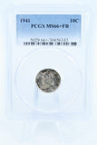 1941-P PCGS MS66+FB Mercury Dime Business Strike 10C