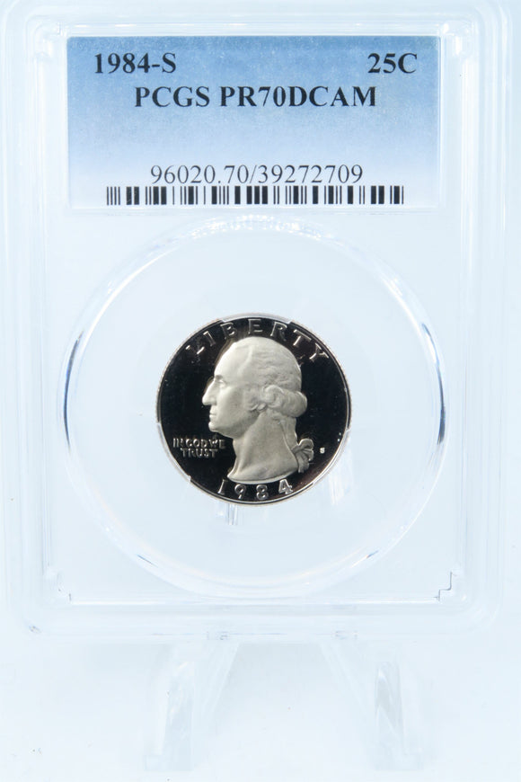 1984-S PCGS PR70DCAM Washington Quarter Proof 25C