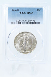 1946-D PCGS MS65 Walking Liberty Half Dollar Business Strike 50C