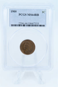 1900-P PCGS MS64RB Indian Cent Business Strike 1C