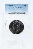 2010-D PCGS MS67 Kennedy Half Dollar Business Strike 50C