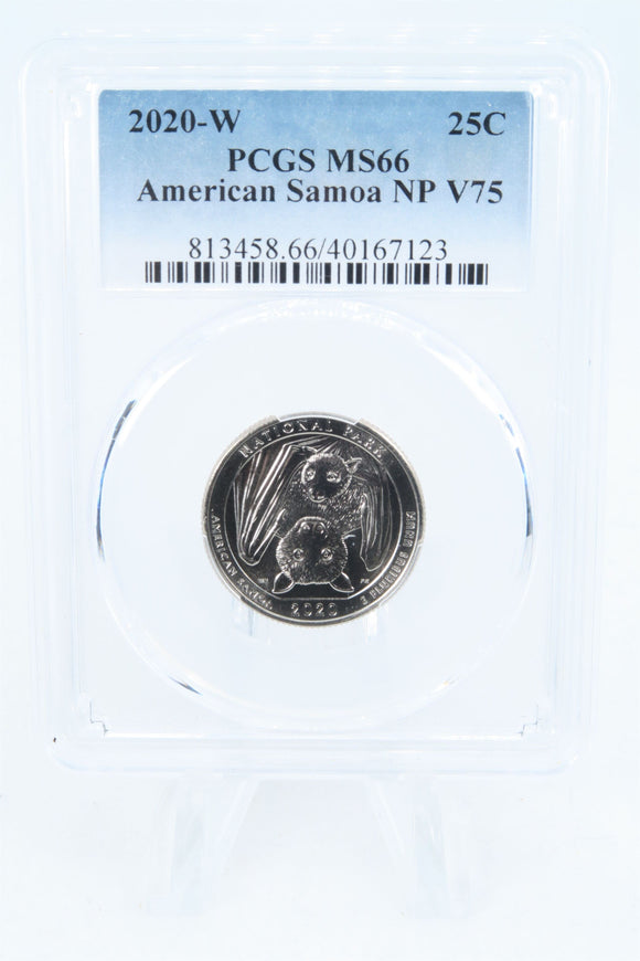 2020-W PCGS MS66 American Samoa NP Quarter Business Strike 25C