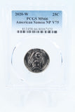 2020-W PCGS MS66 American Samoa NP Quarter Business Strike 25C