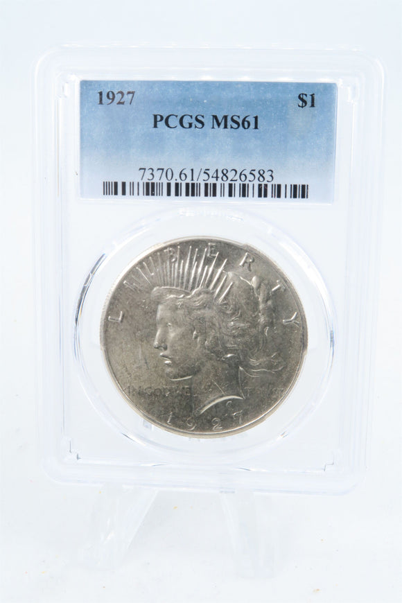 1927-P PCGS MS61 Peace Dollar Business Strike