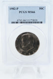 1982-P PCGS MS66 Kennedy Half Dollar Business Strike 50C
