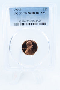 1999-S PCGS PR70DCAM Lincoln Memorial Cent Proof 1C