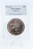 1997-P PCGS MS69 Officers Silver Modern Commemorative Dollar