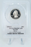 2006-S PCGS PR69DCAM Silver Nevada State Quarter Proof 25C