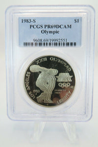 1983-S PCGS PR69DCAM Olympic Modern Commemorative Silver Proof