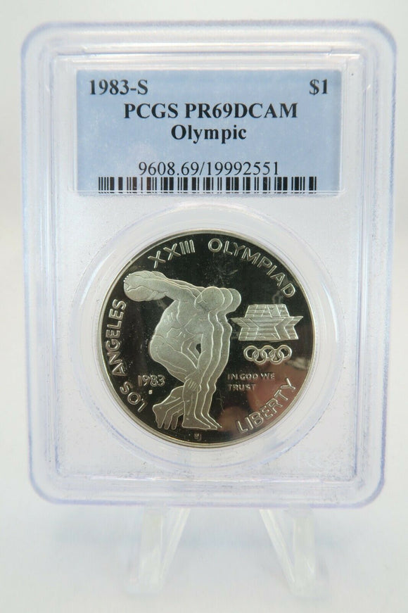 1983-S PCGS PR69DCAM Olympic Modern Commemorative Silver Proof