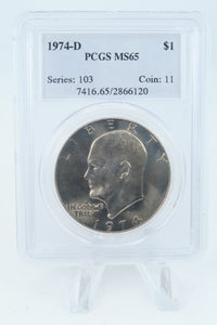 1974-D PCGS MS65 Eisenhower Ike Dollar Business Strike