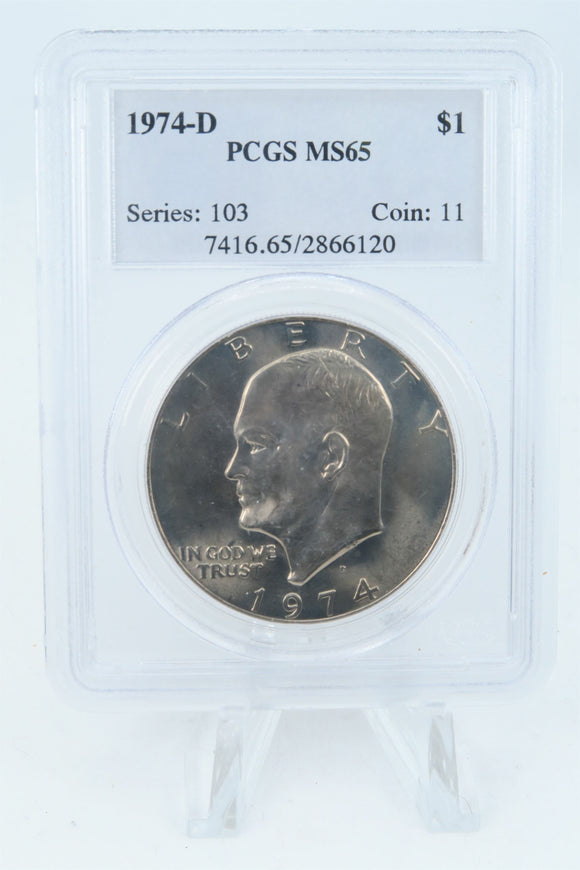 1974-D PCGS MS65 Eisenhower Ike Dollar Business Strike