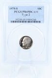 1979-S PCGS PR69DCAM Type 2 Roosevelt Dime Proof 10C