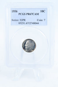 1956-P PCGS PR67CAM Roosevelt Dime Proof 10C