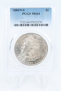 1880/9-S PCGS MS64 Morgan Dollar Business Strike