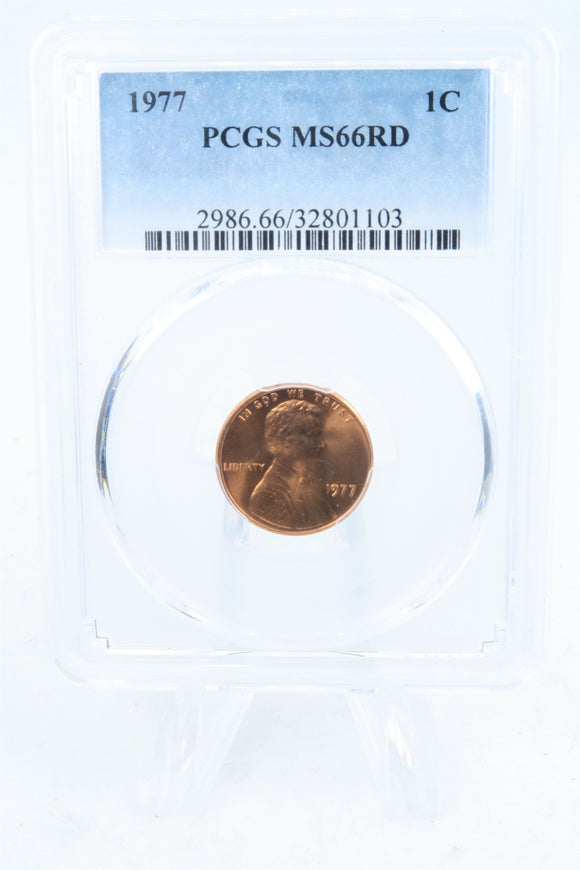 1977-P PCGS MS66RD Lincoln Memorial Cent Business Strike 1C