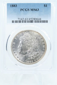 1883-P PCGS MS63 Morgan Dollar Business Strike