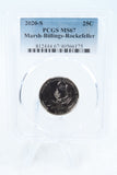 2020-S PCGS MS67 Marsh-Billings-Rockefeller NP Quarter Business Strike 25C