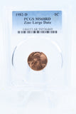 1982-D PCGS MS68RD Zinc Large Date Lincoln Memorial Cent Business Strike 1C