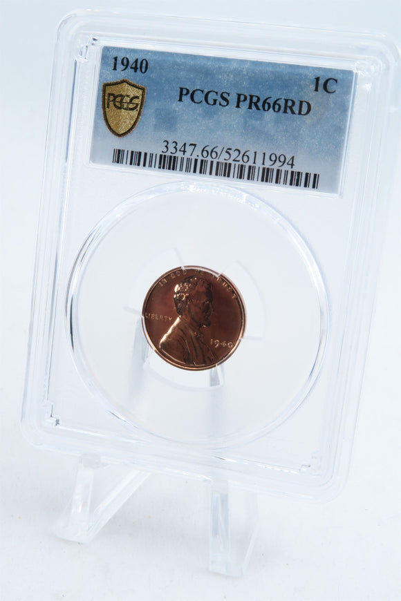 1940-P PCGS PR66RD Lincoln Wheat Cent Proof 1C