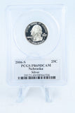 2006-S PCGS PR69DCAM Silver Nebraska State Quarter Proof 25C