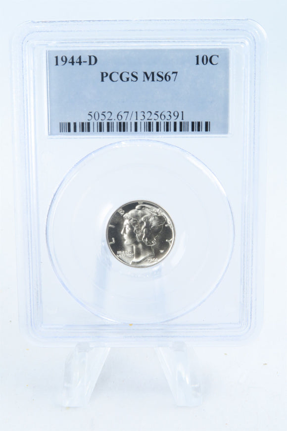 1944-D PCGS MS67 Mercury Dime Business Strike 10C