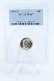 1944-D PCGS MS67 Mercury Dime Business Strike 10C