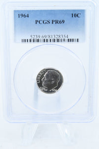 1964-P PCGS PR69 Roosevelt Dime Proof 10C