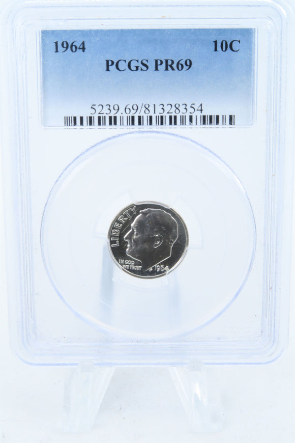 1964-P PCGS PR69 Roosevelt Dime Proof 10C