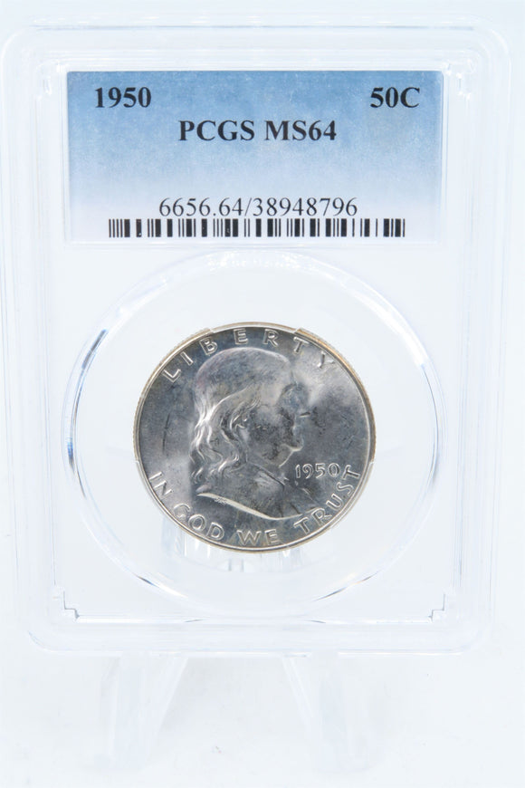1950-P PCGS MS64 Franklin Half Dollar Business Strike 50C