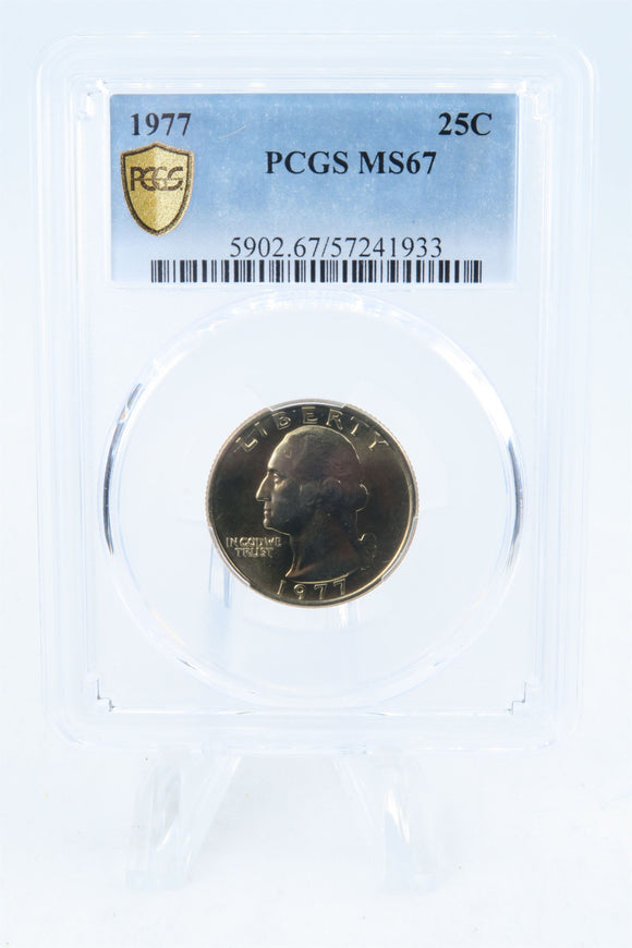 1977-P PCGS MS67 Washington Quarter Business Strike 25C