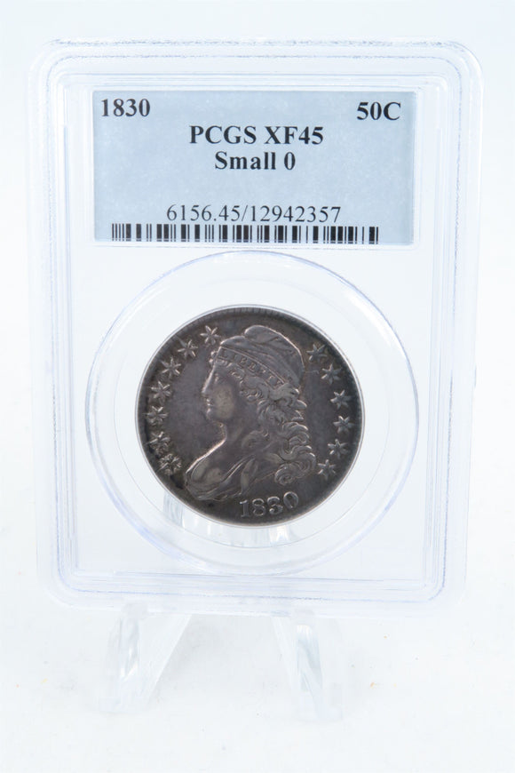 1830-P PCGS XF45 Small 0 Capped Bust Half Dollar Business Strike 50C