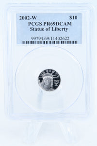 2002-W PCGS PR69DCAM 1/10th oz Platinum Eagle Proof