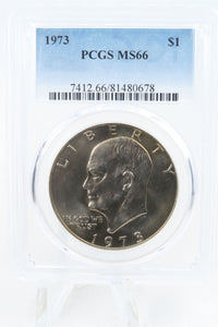 1973-P PCGS MS66 Eisenhower Ike Dollar Business Strike