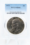 1973-P PCGS MS66 Eisenhower Ike Dollar Business Strike