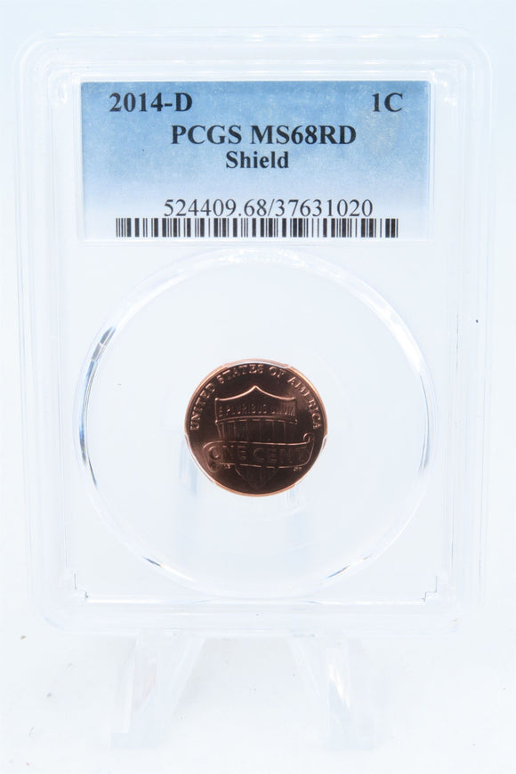 2014-D PCGS MS68RD Lincoln Shield Cent Business Strike 1C
