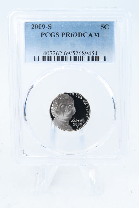 2009-S PCGS PR69DCAM Jefferson Nickel Proof 5C