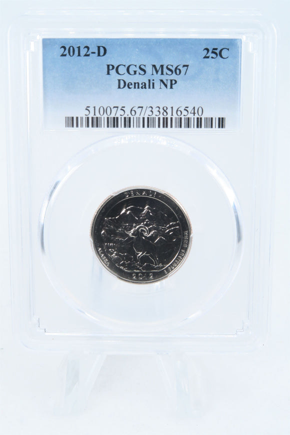 2012-D PCGS MS67 Denali NP Quarter Business Strike 25C