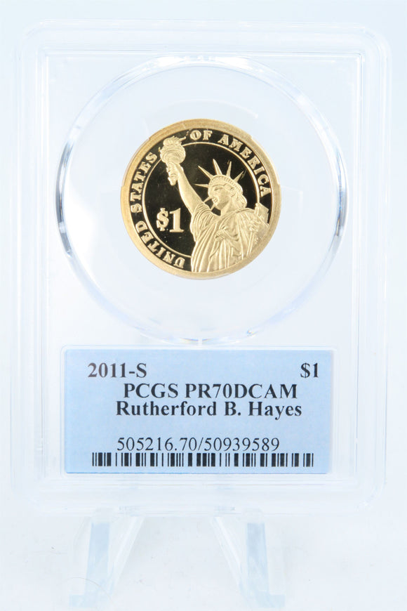 2011-S PCGS PR70DCAM Rutherford Hayes Presidential Dollar Proof