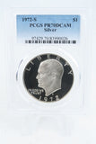1972-S PCGS PR70DCAM Silver Eisenhower Ike Dollar Proof