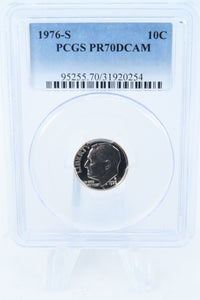 1976-S PCGS PR70DCAM Roosevelt Dime Proof 10C