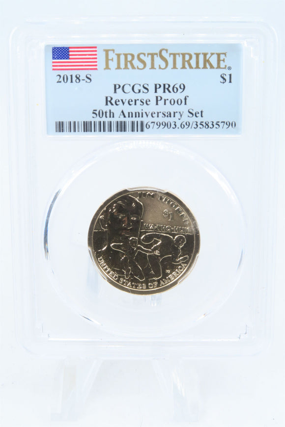 2018-S PCGS PR69 Native American Dollar Reverse Proof