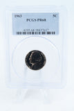 1963-P PCGS PR68 Jefferson Nickel Proof 5C