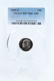 2004-S PCGS PR70DCAM Roosevelt Dime Proof 10C