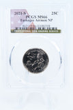 2021-S PCGS MS66 Tuskegee Airmen NP Quarter Business Strike 25C